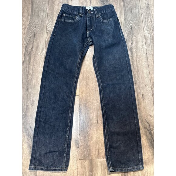Levis 511 Kids Unisex 12 Reg Slim Fit Jeans W26 L26 Dark Wash Denim Boys Girls - Picture 1 of 11